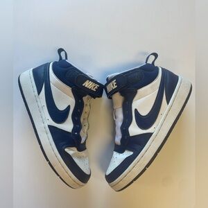 Nike Court Borough 2 Mid White Signal Blue youth 5